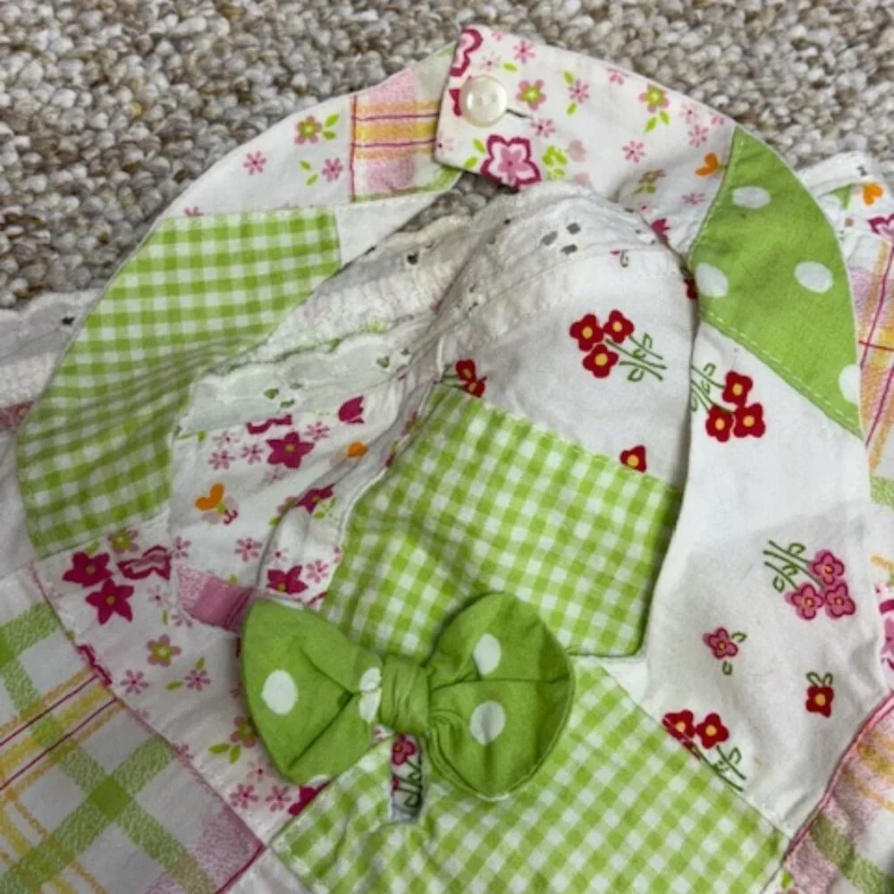 Iris & Ivy Patchwork Floral Sundress Little Girls Sz 4 Halter Top Easter Spring